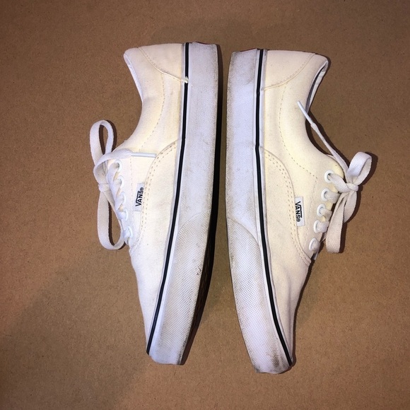 VANS Low Top Sneaker Women's Size 8/ Men's 6.5 Beige Yellow Unisex Shoes - Picture 9 of 11